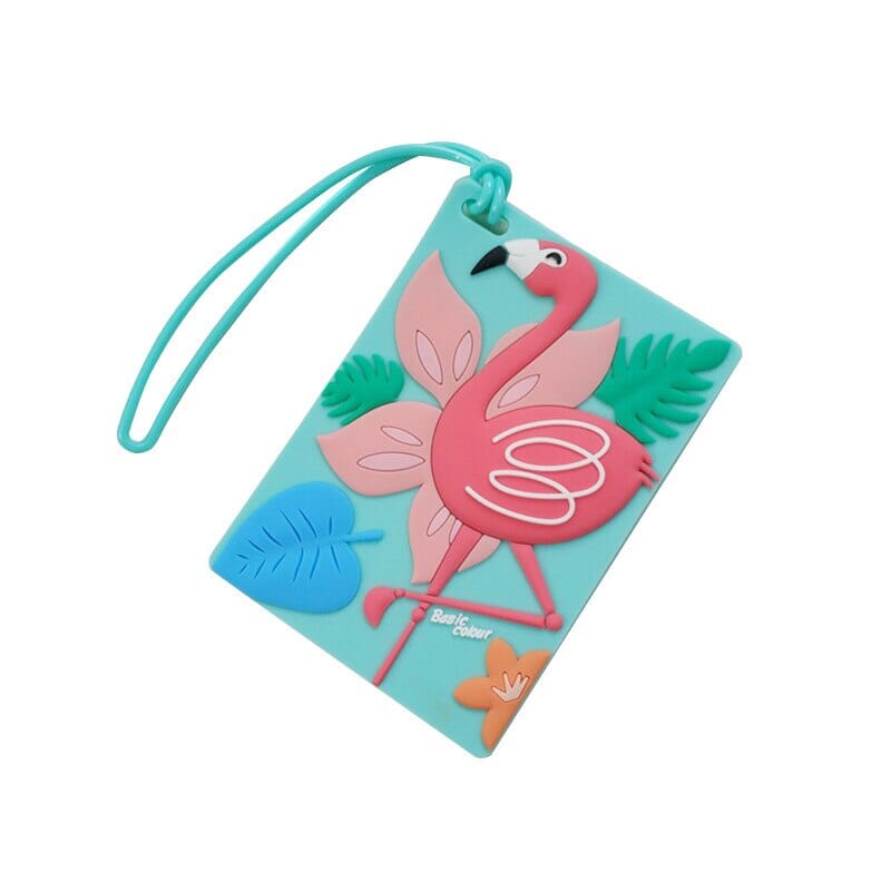 Étiquette de Bagage Flamingo Summer