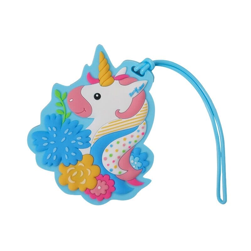 Étiquette Bagage Licorne Kawaii - Style Chic