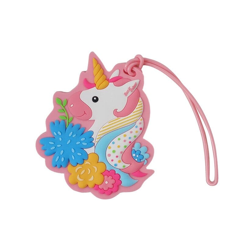 Étiquette Bagage Licorne Kawaii - Style Chic