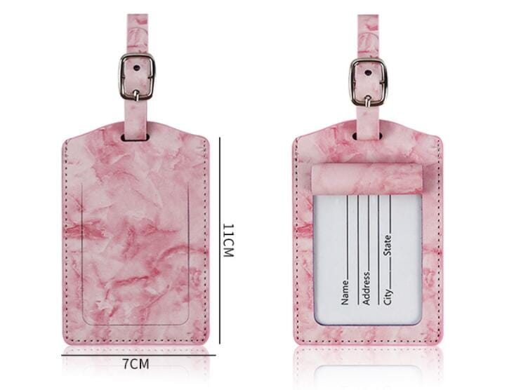 Étiquette Bagage en Marbre