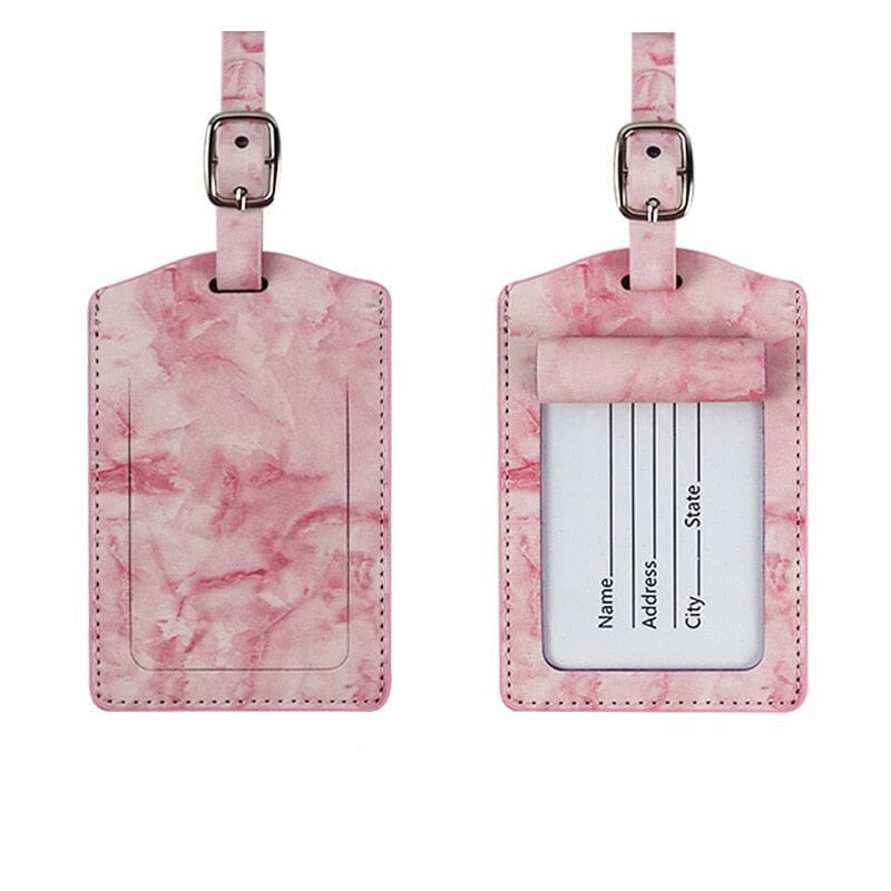 Étiquette Bagage en Marbre