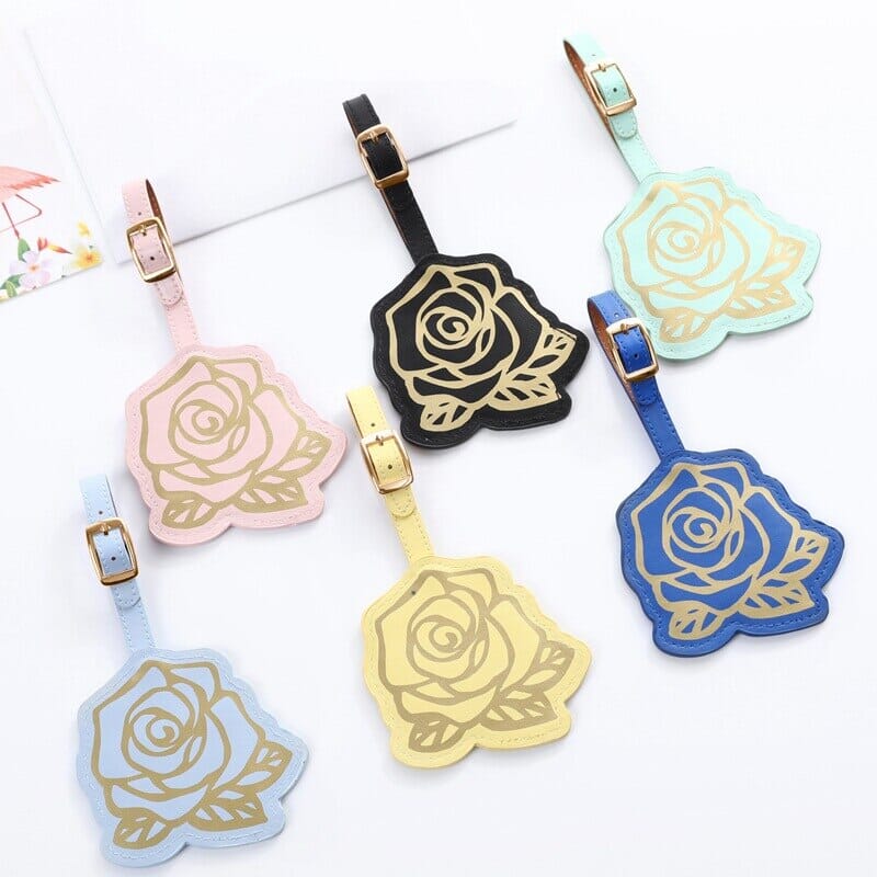 Étiquette Bagage Rose pour Femme