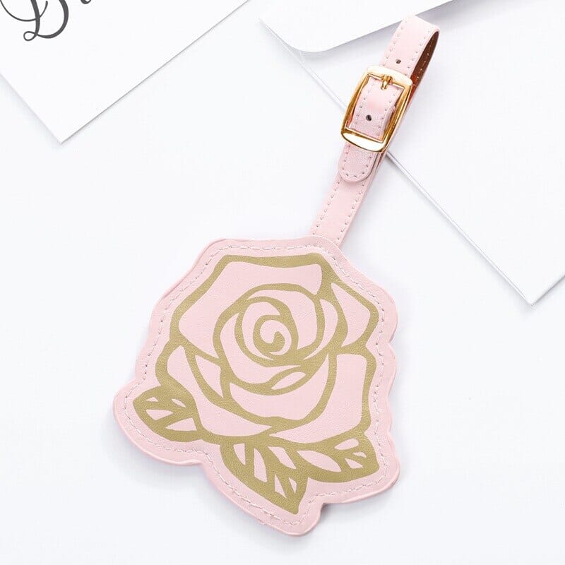 Étiquette Bagage Rose pour Femme