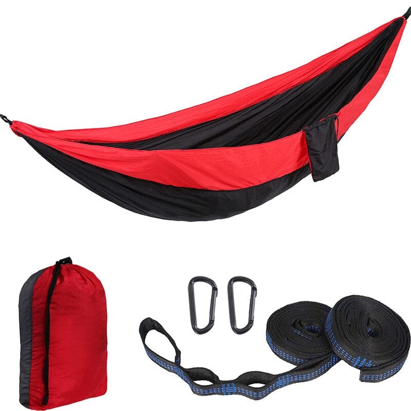 Hamac de Voyage Double (Rouge/Noir)