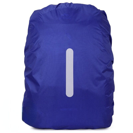 Housse de Pluie pour Sac à Dos Bleu Marine - Bande Réfléchissante