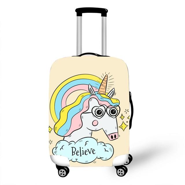 Housse de Valise Licorne "Believe" - Enchantez vos voyages