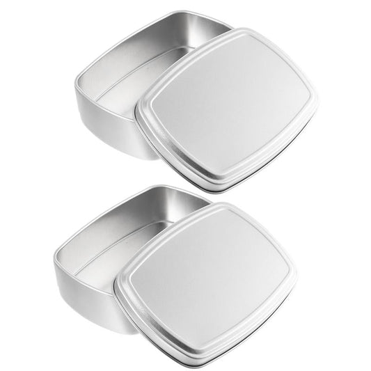 Lot de 2 Boîtes à Savon de Voyage Aluminium