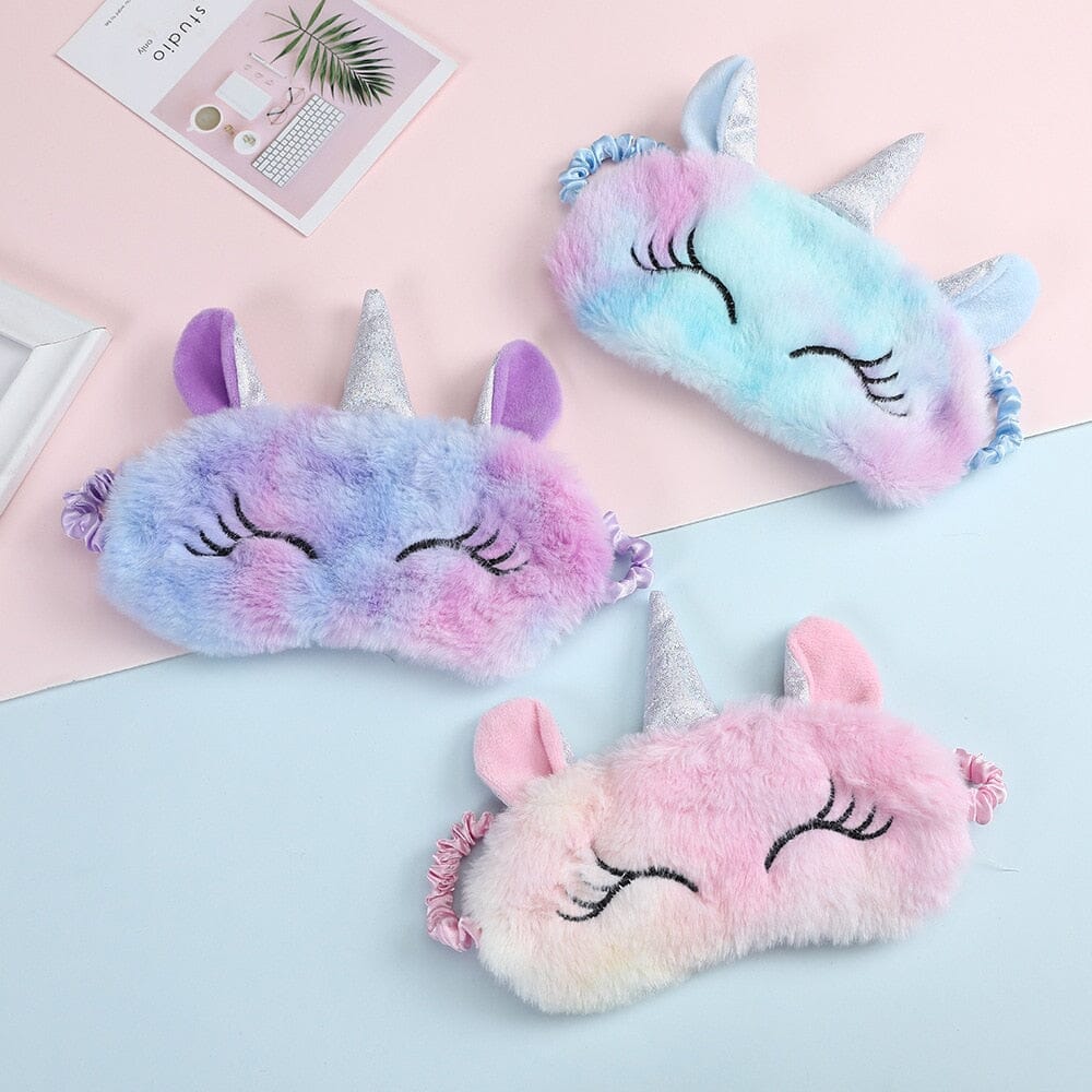 Masque de Sommeil Licorne Peluche DreamMuffs™