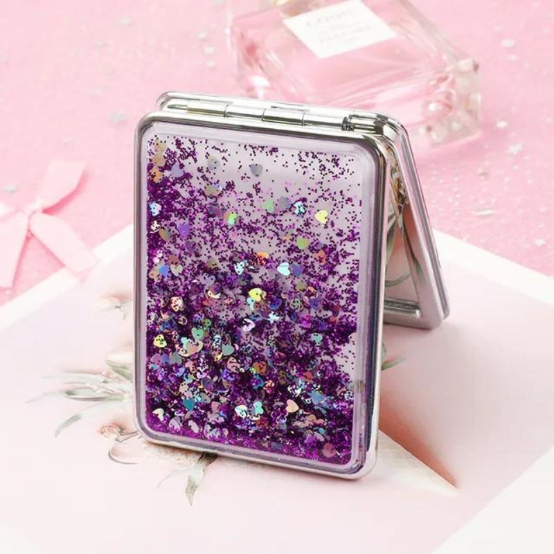 Miroir Pailleté de Poche