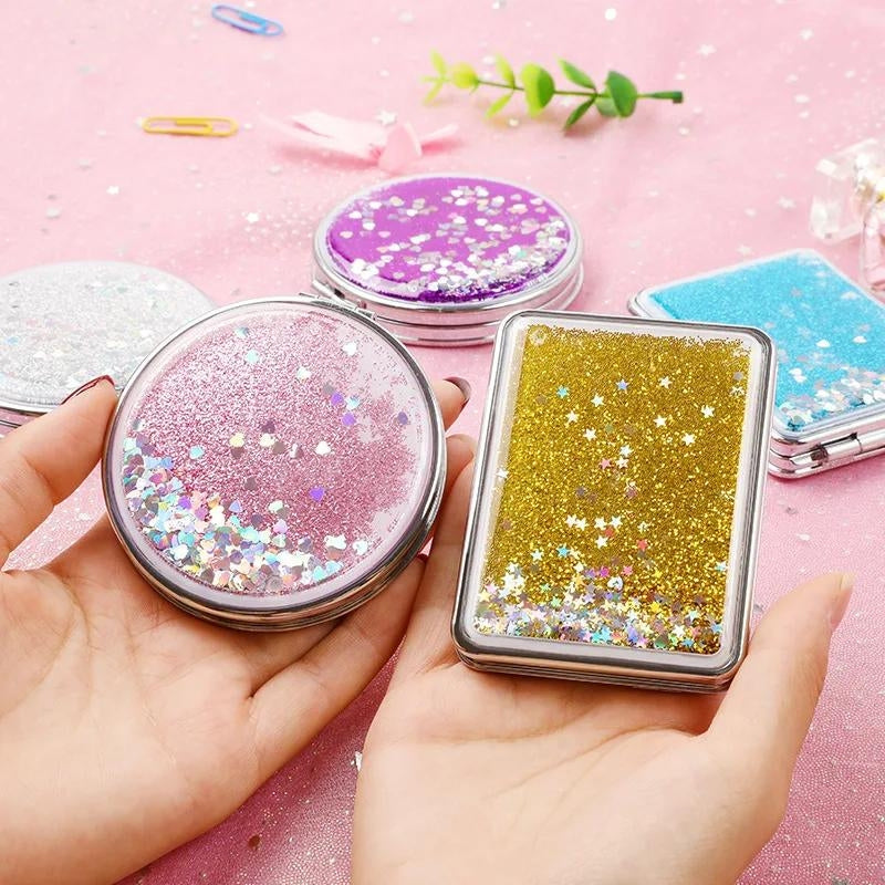 Miroir Pailleté de Poche