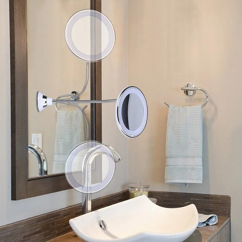 Miroir Lumineux Mural avec Grossissement