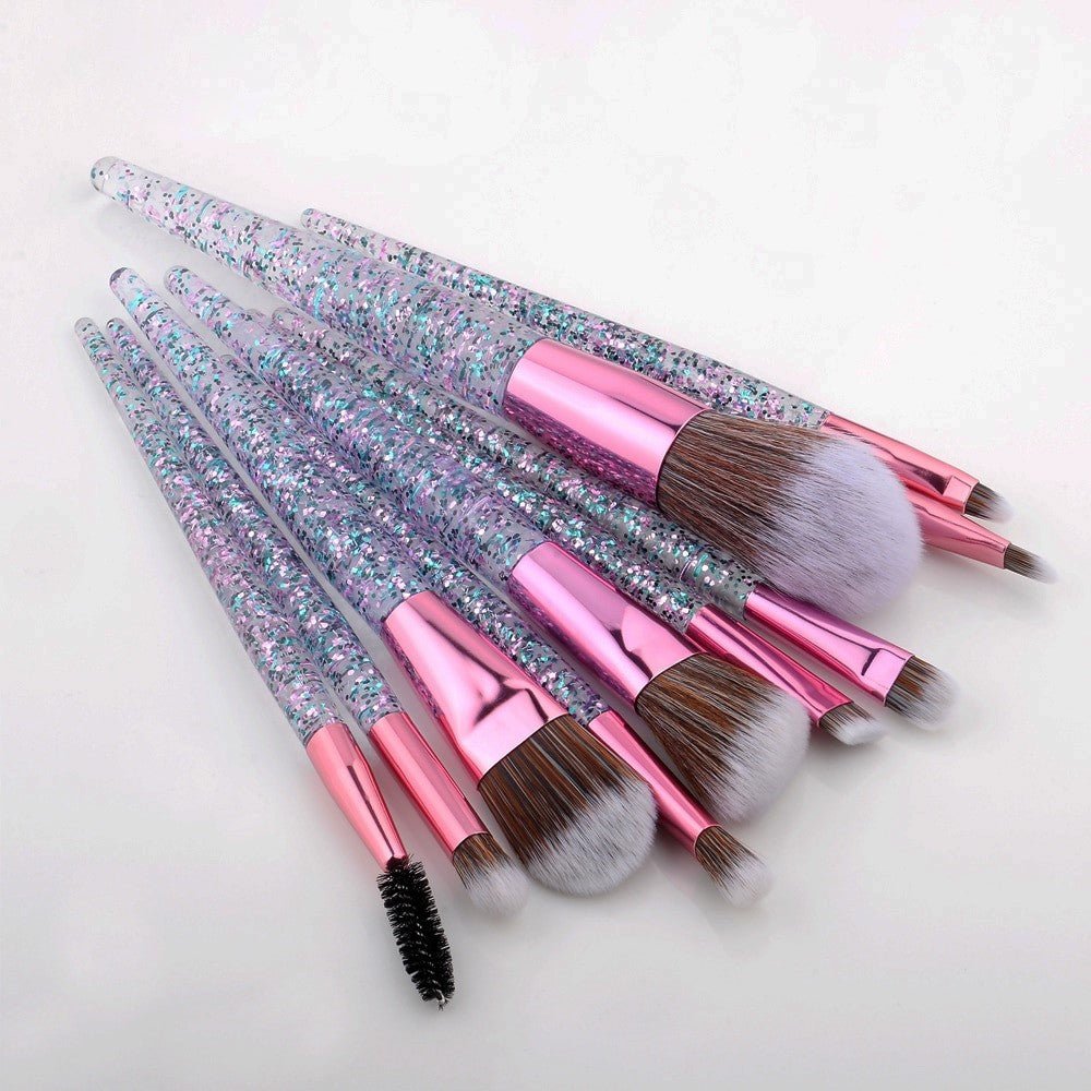 Pinceaux de maquillage Crystal Clear