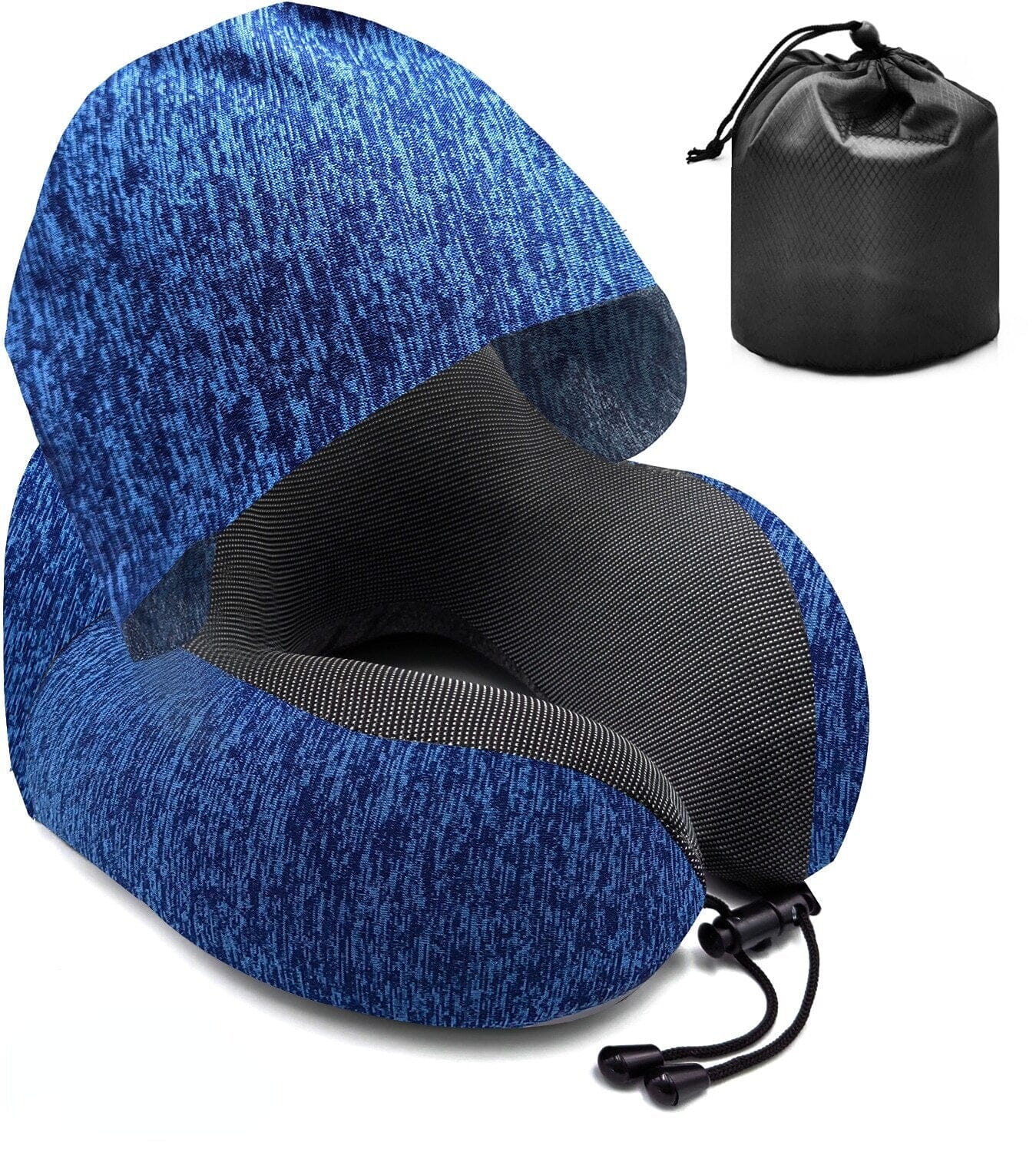 Oreiller de Voyage à Mémoire de Forme avec Capuche