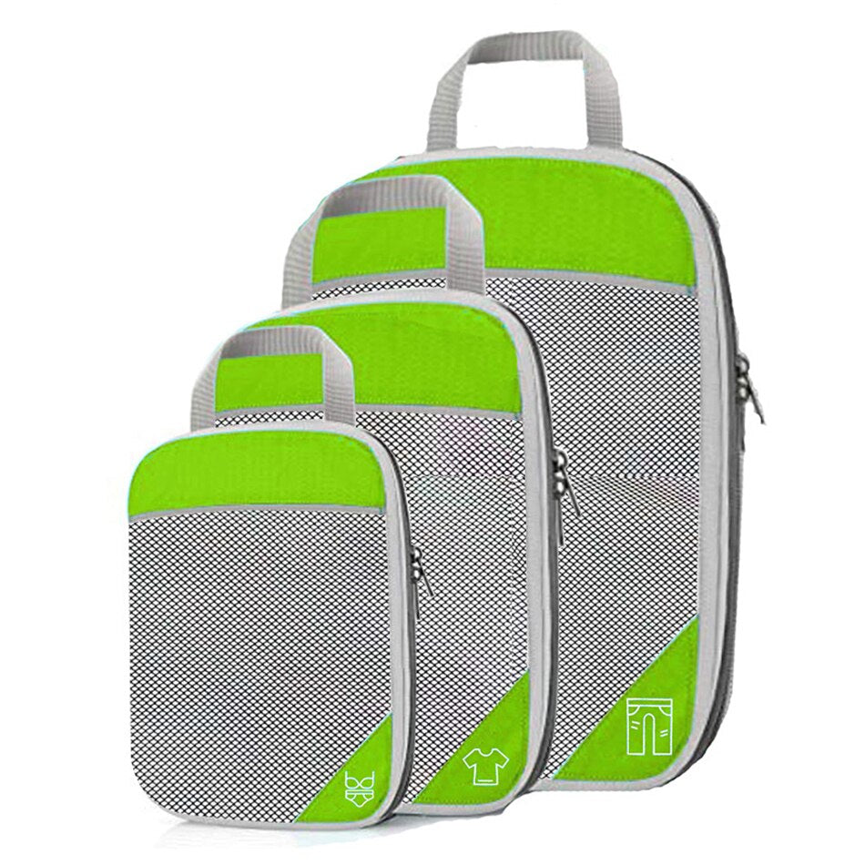 Set de 3 Organisateurs de Valise Compressibles