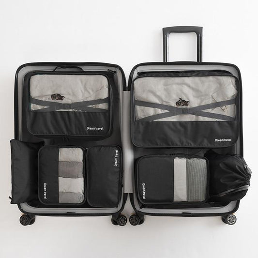 Valises Dream Travel - Ensemble de 7, Noir