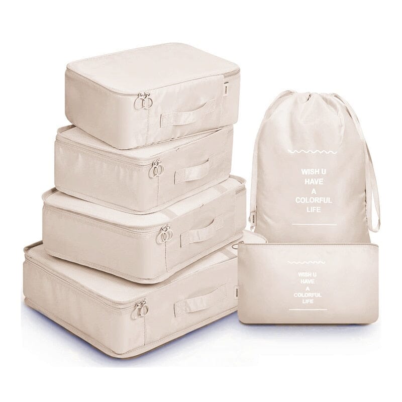 Ensemble de Pochettes Organisatrices pour Valise (Lot de 6)
