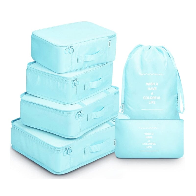 Ensemble de Pochettes Organisatrices pour Valise (Lot de 6)