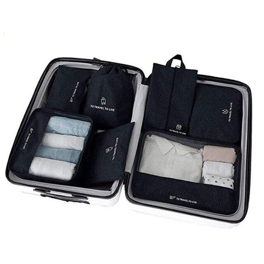 Valise Organizers To Travel To Live - Set de 7, Noir