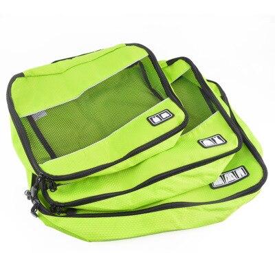 TravelBasics - Ensemble Organisation Valise (Set de 3, Vert)