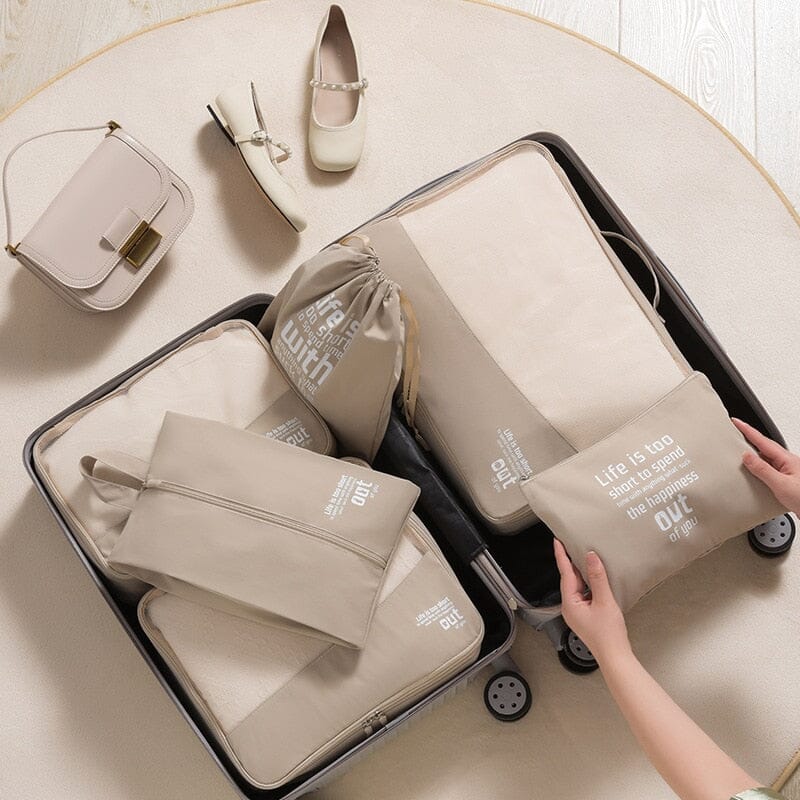 Ensemble de Cubes de Rangement pour Valise (6 pièces)