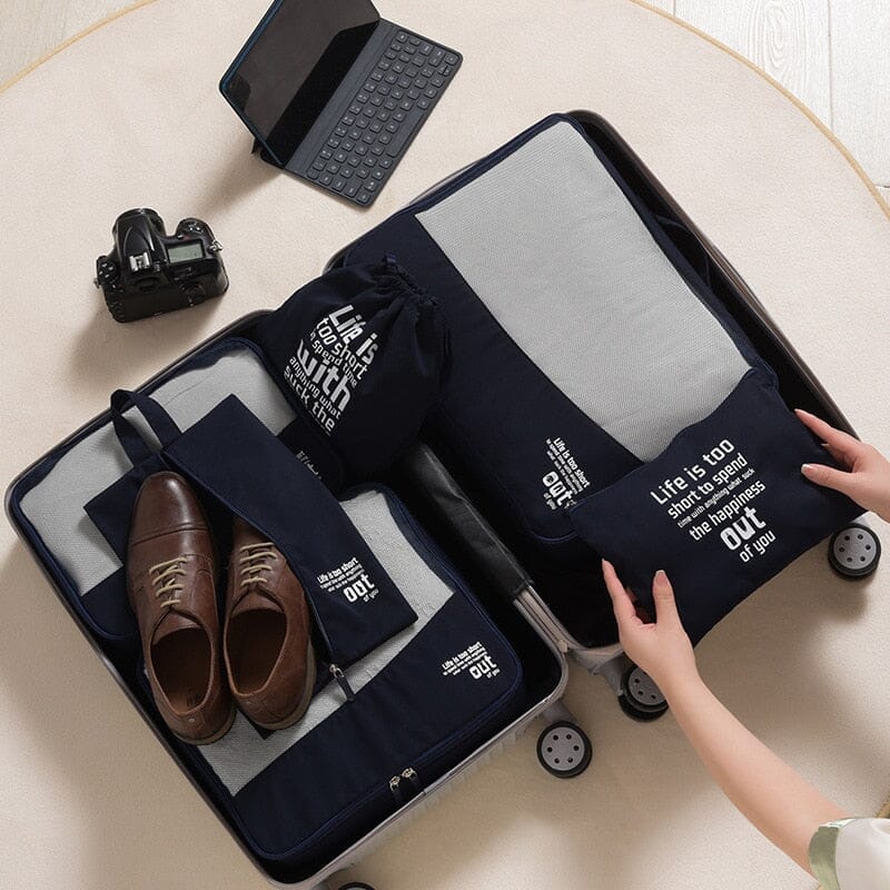 Ensemble de Cubes de Rangement pour Valise (6 pièces)