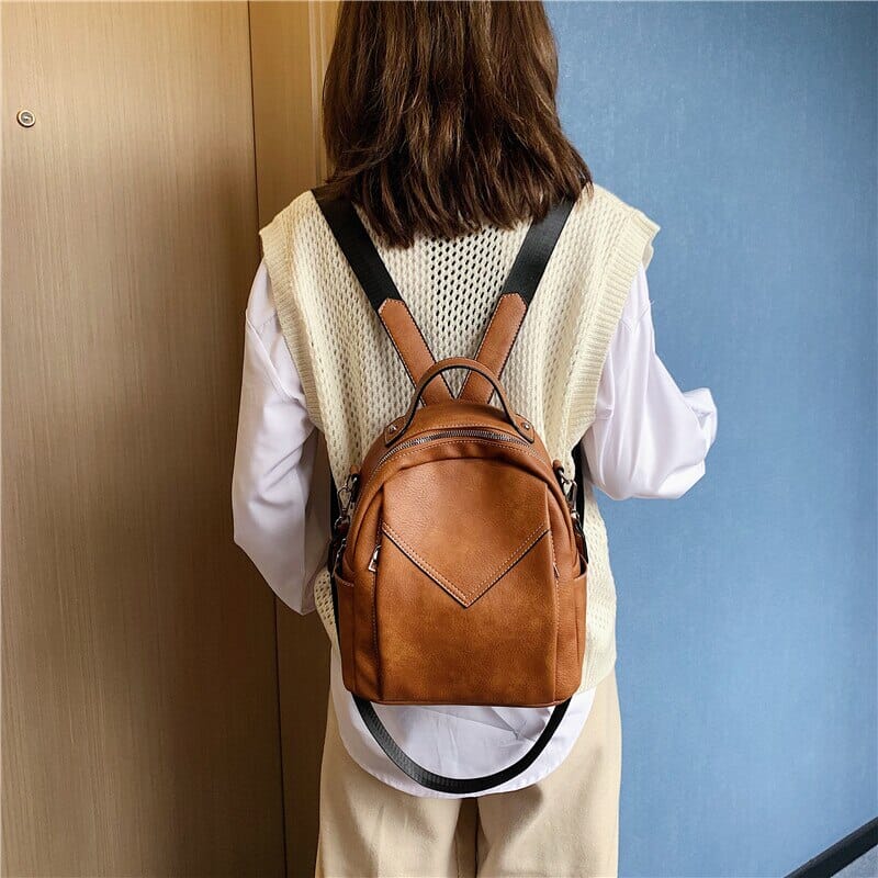 Sac à Dos Femme Vintage Marron