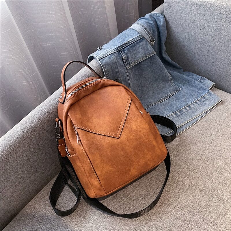 Sac à Dos Femme Vintage Marron