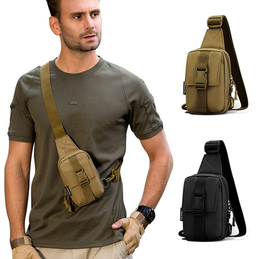 Petit Sac de Poitrine Militaire pour Homme - Style Tactique