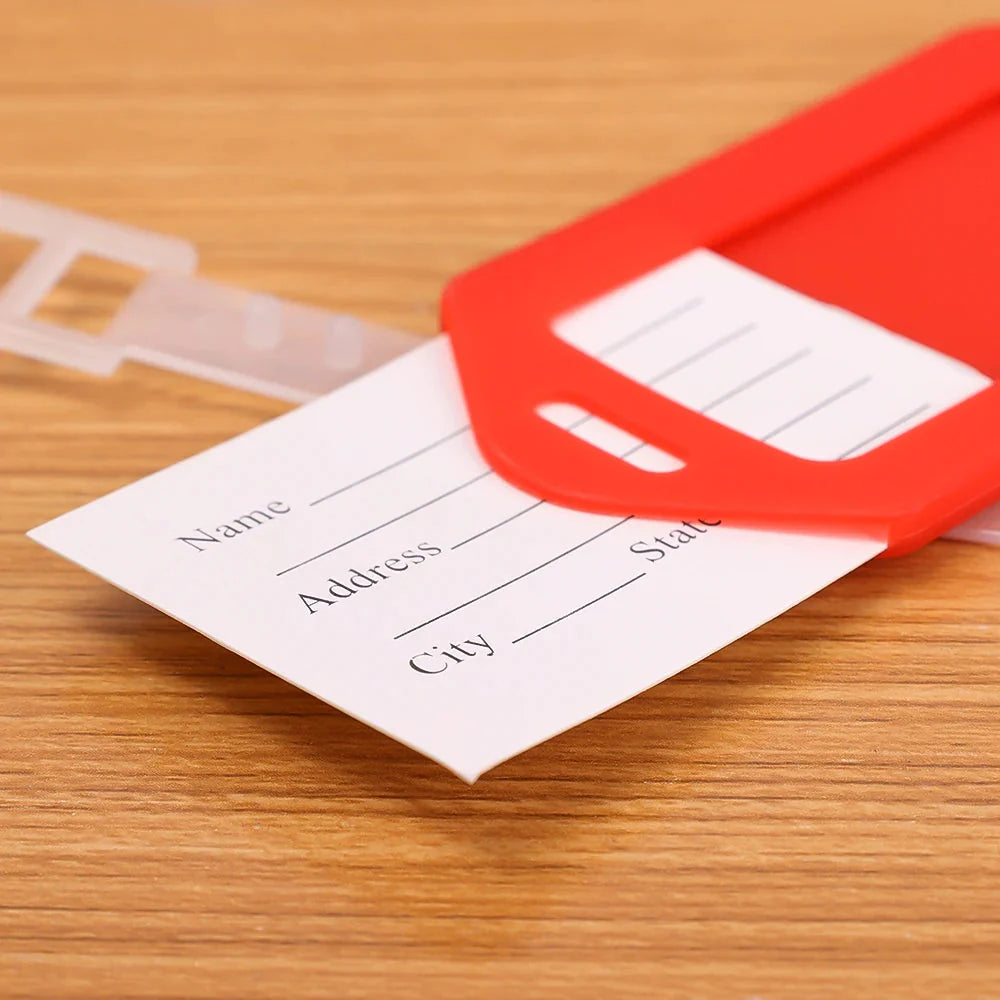 Valise Adresse : Étiquette Plastique