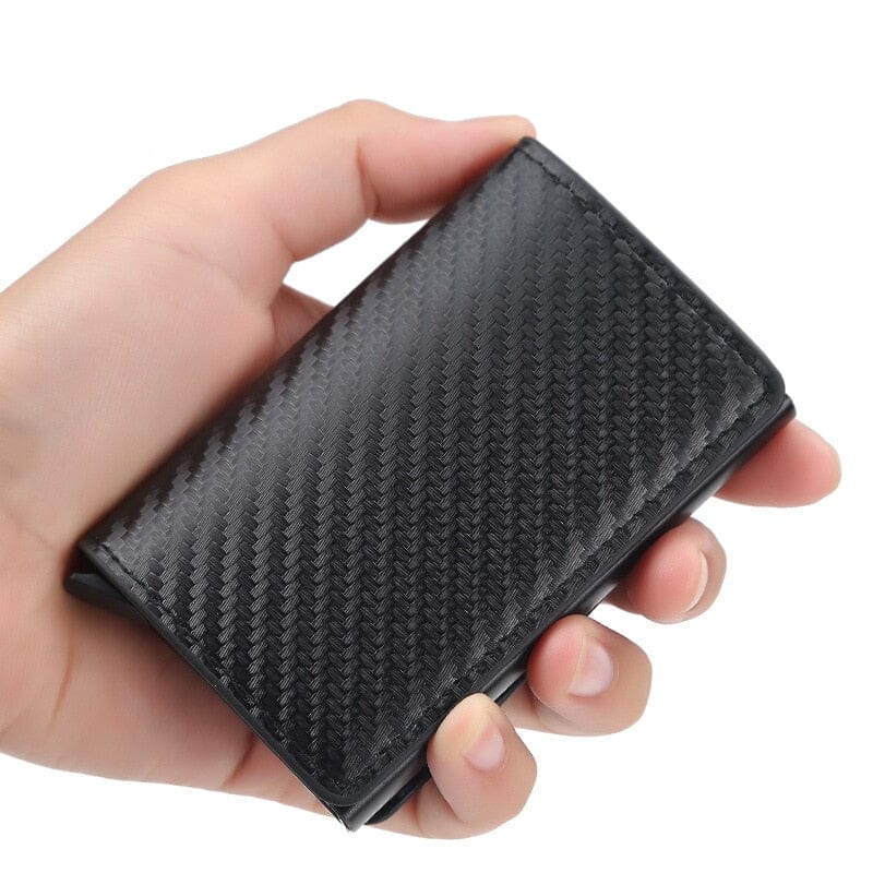 Porte-Cartes RFID Homme Carbonisé