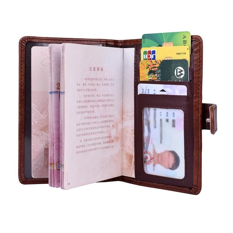 Porte Document de Voyage Simili Cuir Homme