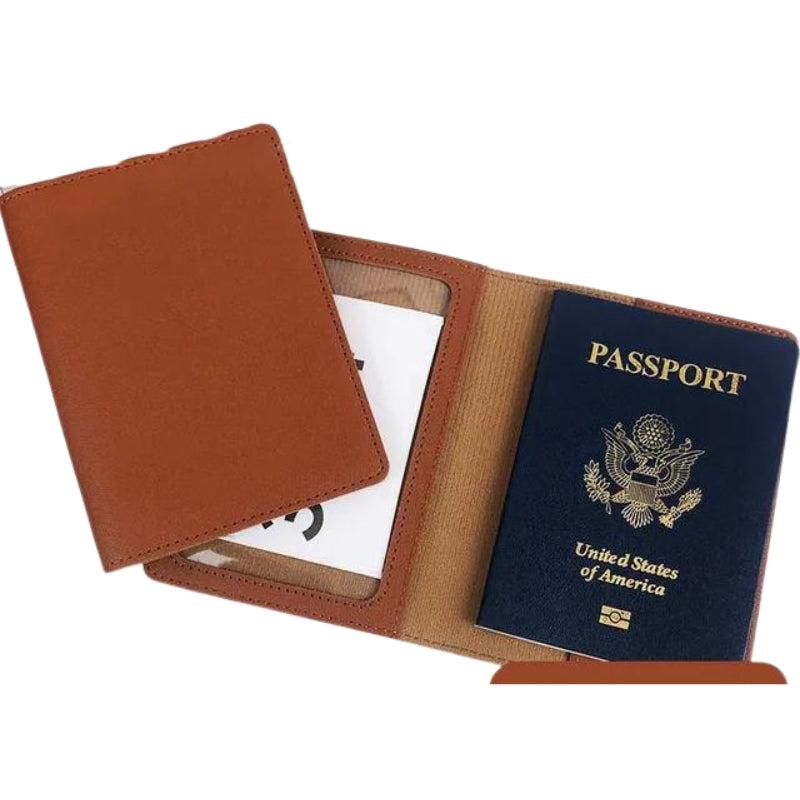 Porte-documents de voyage en simili-cuir