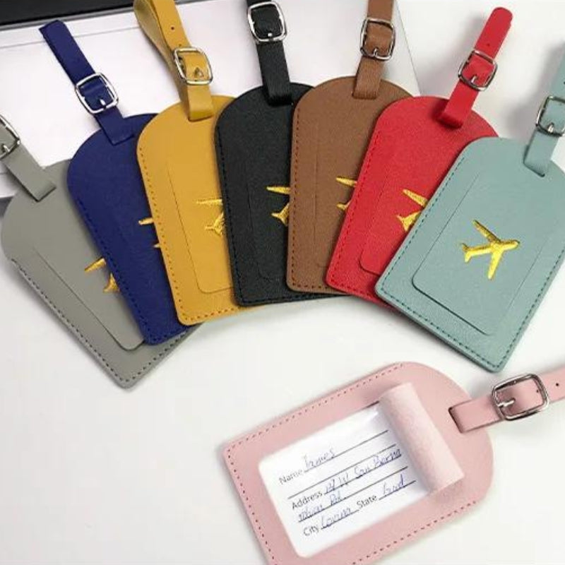 Étiquette Bagage en Simili Cuir