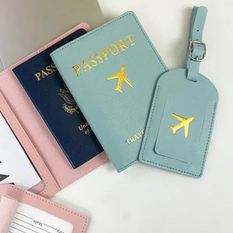 Étiquette Bagage en Simili Cuir