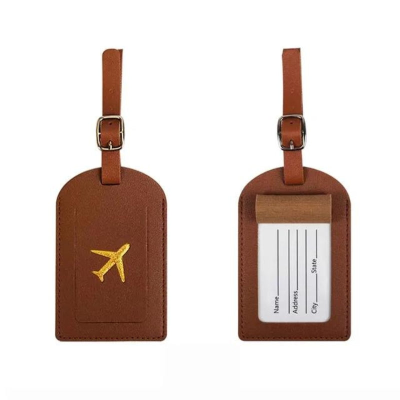 Étiquette Bagage en Simili Cuir