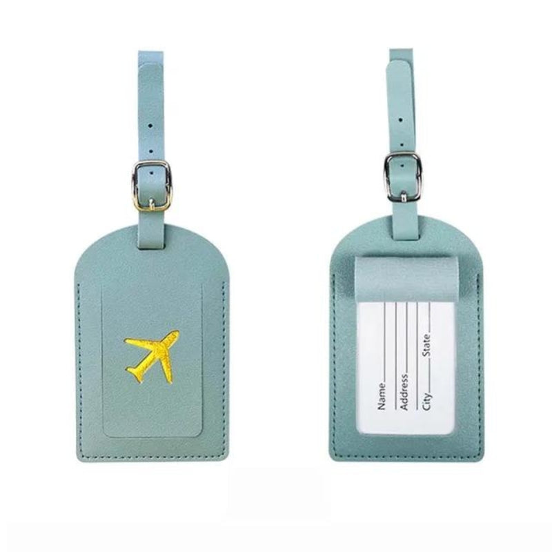 Étiquette Bagage en Simili Cuir