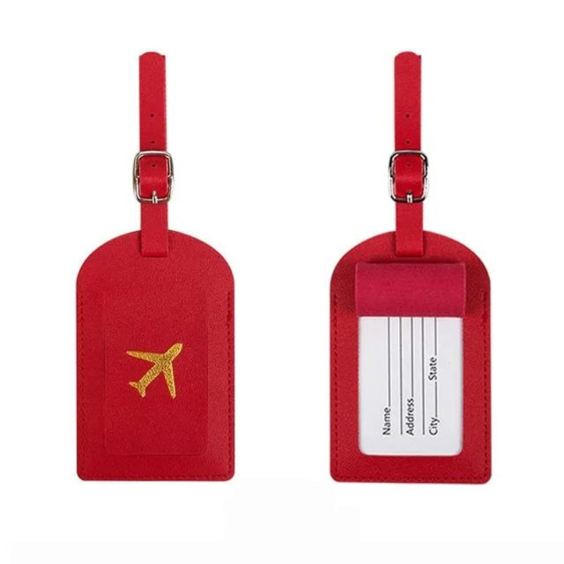 Étiquette Bagage en Simili Cuir