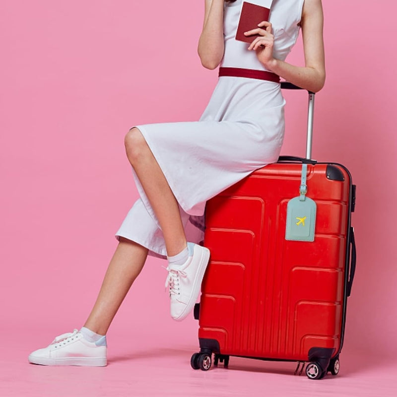 Étiquette Bagage en Simili Cuir