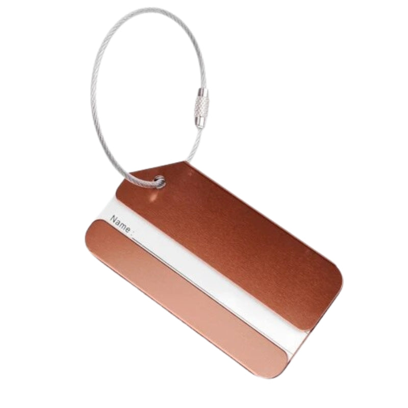 Étiquette Métallique pour Valise