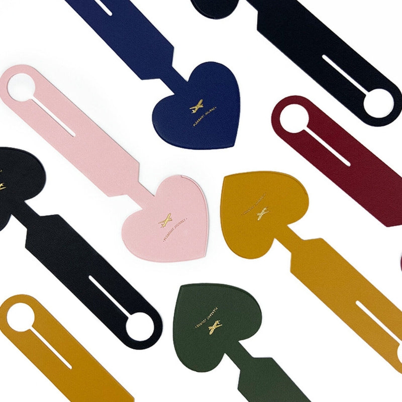 Porte-Étiquette de Valise en Simili Cuir
