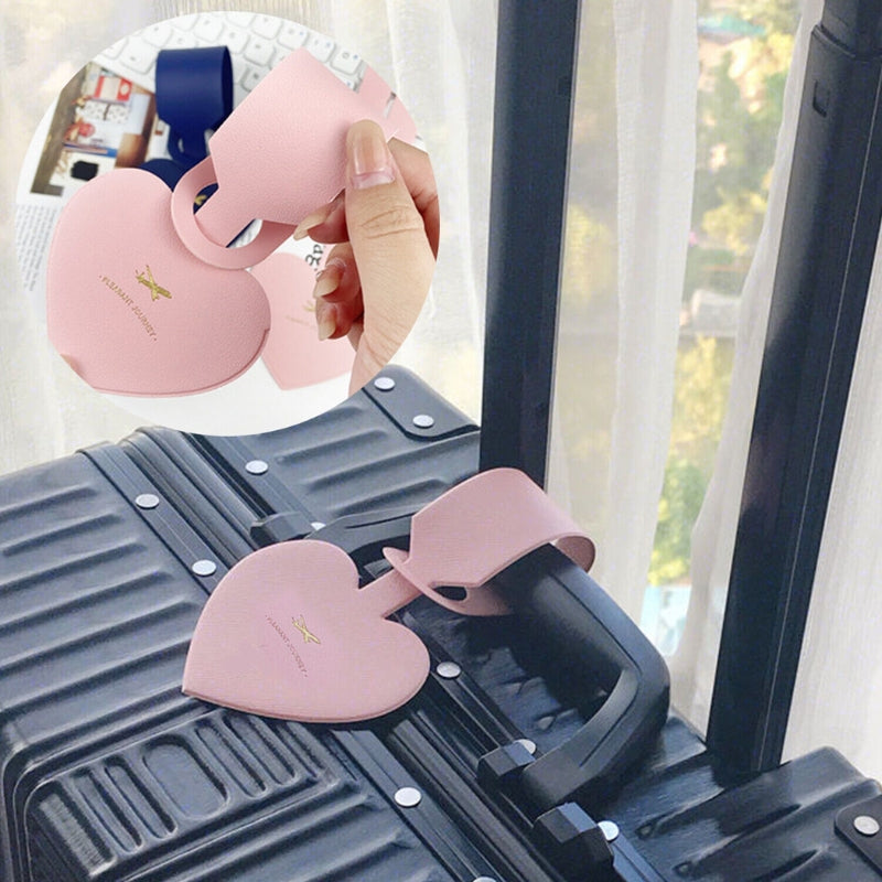 Porte-Étiquette de Valise en Simili Cuir