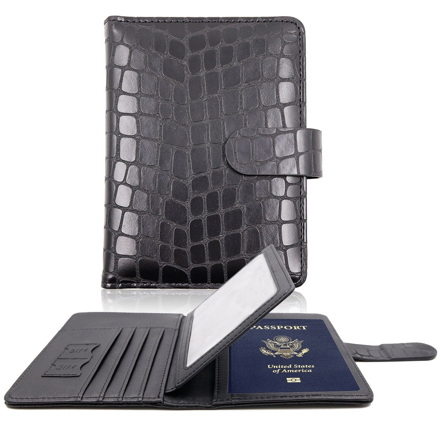 Portefeuille de Voyage Croco Passport