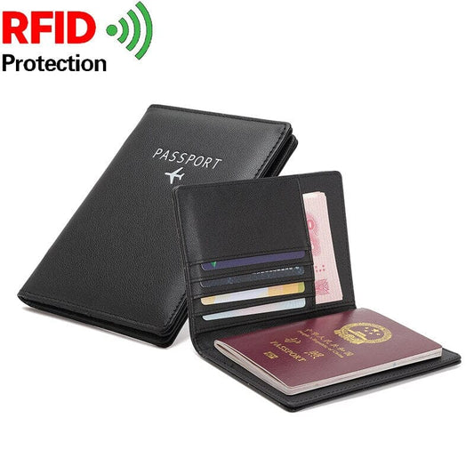 Portefeuille Passeport de Voyage Avion avec Protection RFID