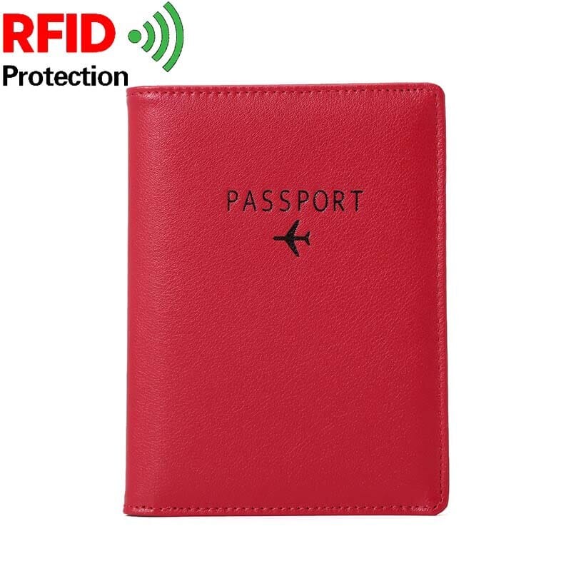 Portefeuille Passeport de Voyage Avion avec Protection RFID