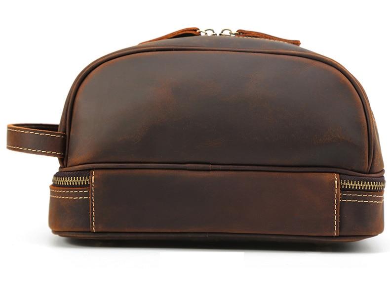 Trousse de Toilette en Cuir pour Homme par