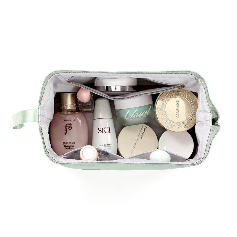 Trousse de Maquillage Double Compartiment à Ouverture XL