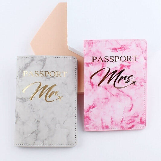 Protège-Passeport Marbre Mr And Mrs