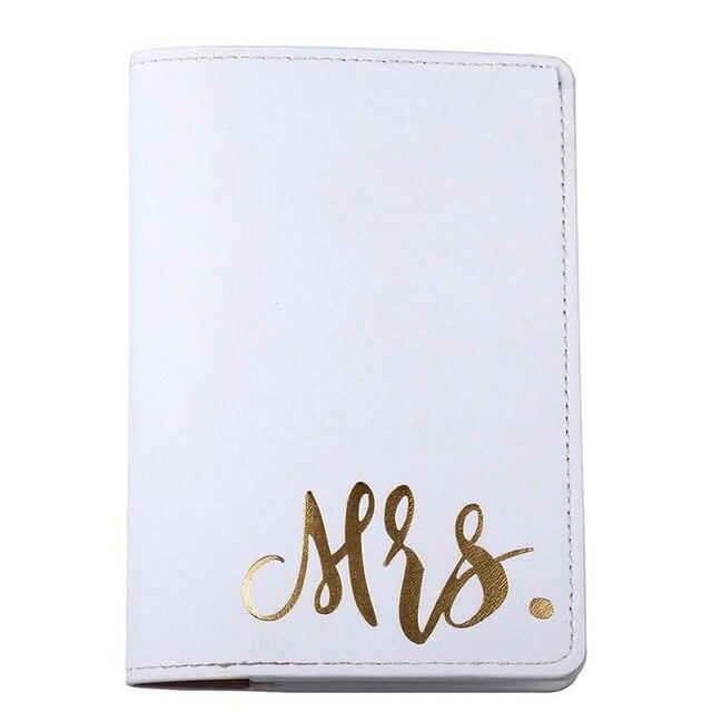 Protège-Passeport Mrs. (Blanc & Or) - Édition Exclusive