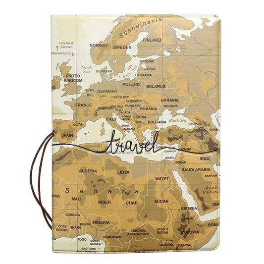 Protège-Passeport Monde Élégant