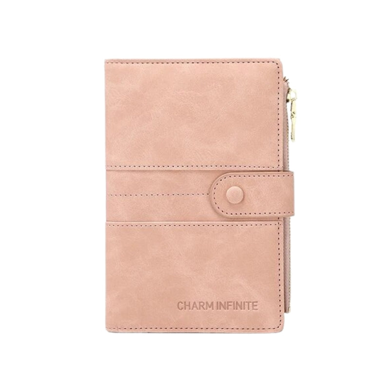 Protège-passeport féminin en simili-cuir